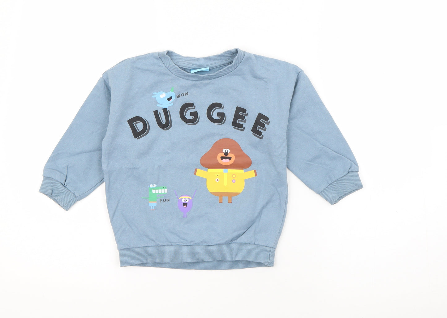 Matalan Baby Blue  Cotton Pullover Jumper Size 18-24 Months   - Duggee