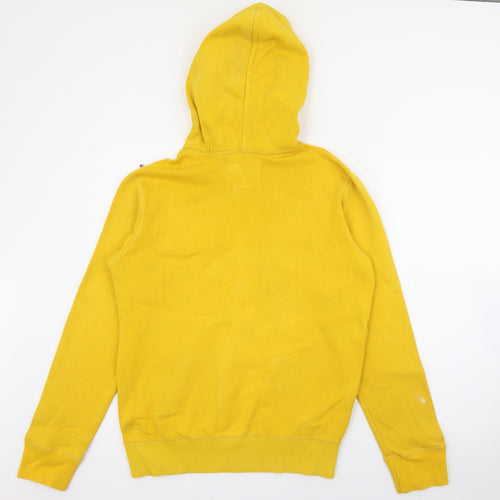 American Eagle Outfitters Mens Yellow  Cotton Pullover Hoodie Size XS