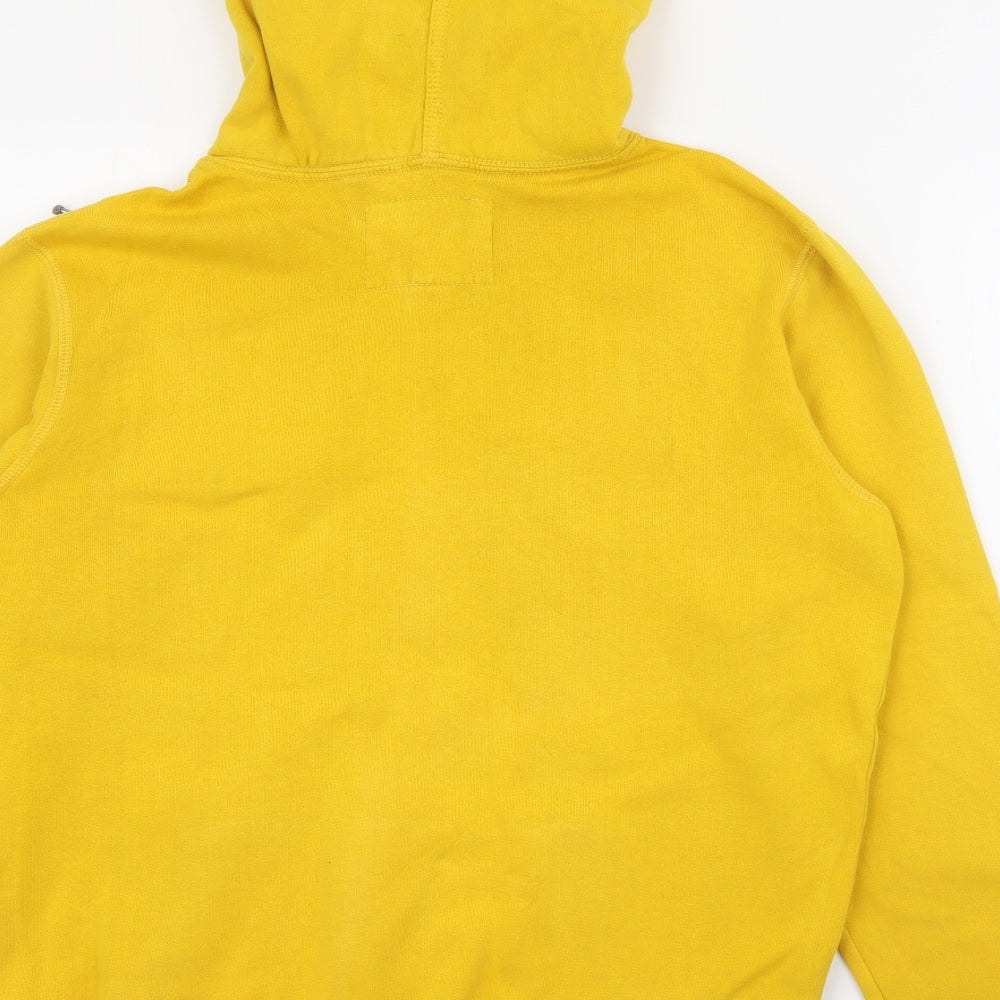 American Eagle Outfitters Mens Yellow  Cotton Pullover Hoodie Size XS