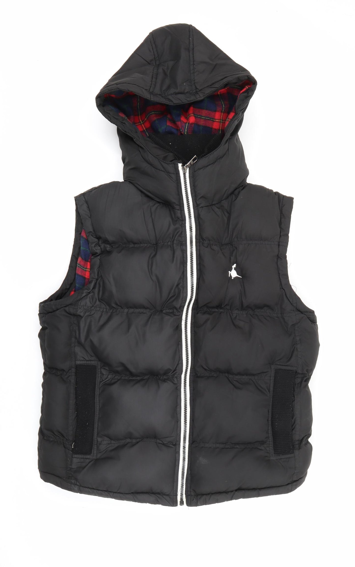 Jack Wills Womens Black   Gilet Coat Size 16  Zip