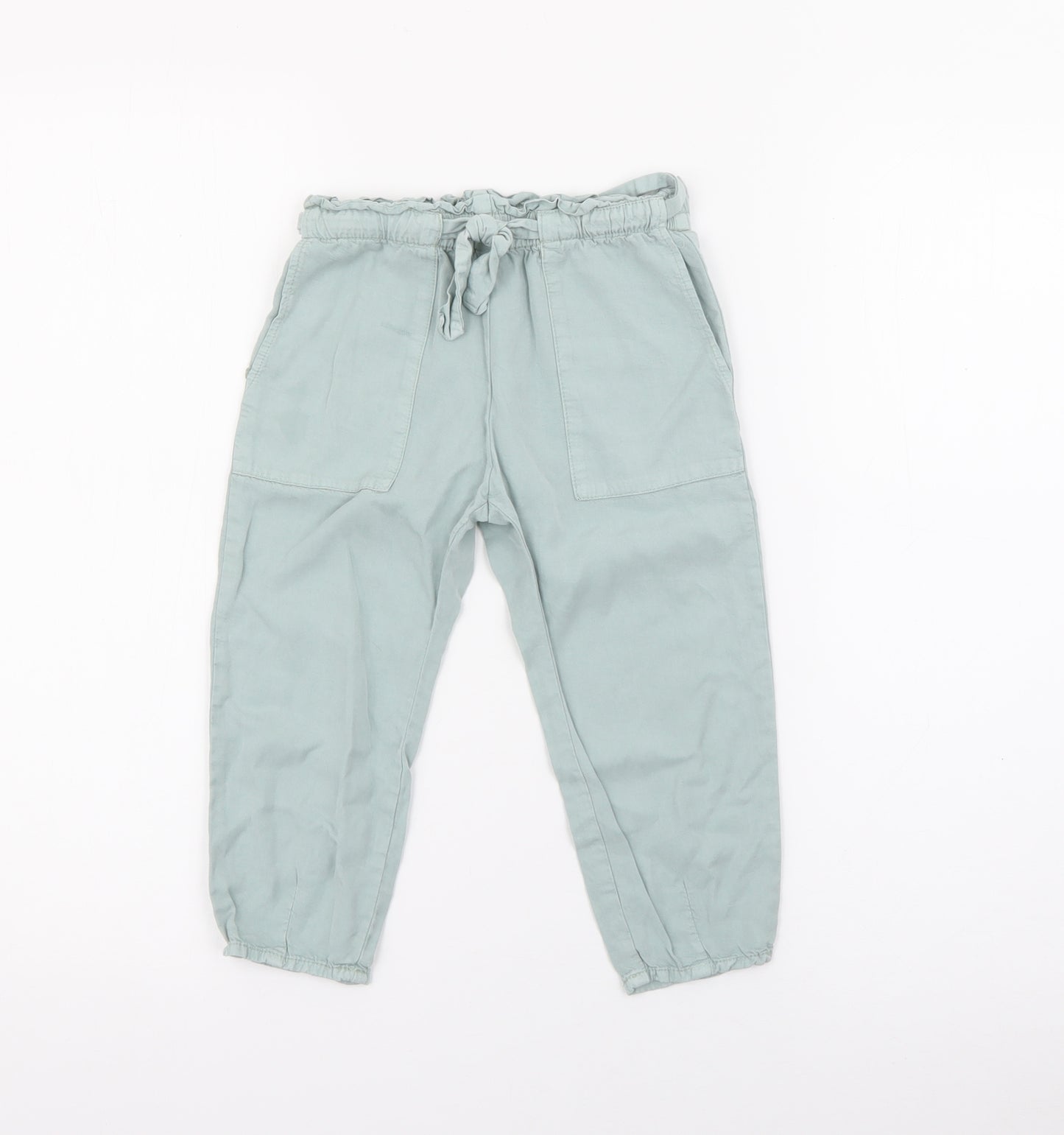 Zara Girls Green  Lyocell Jogger Trousers Size 2-3 Years  Regular