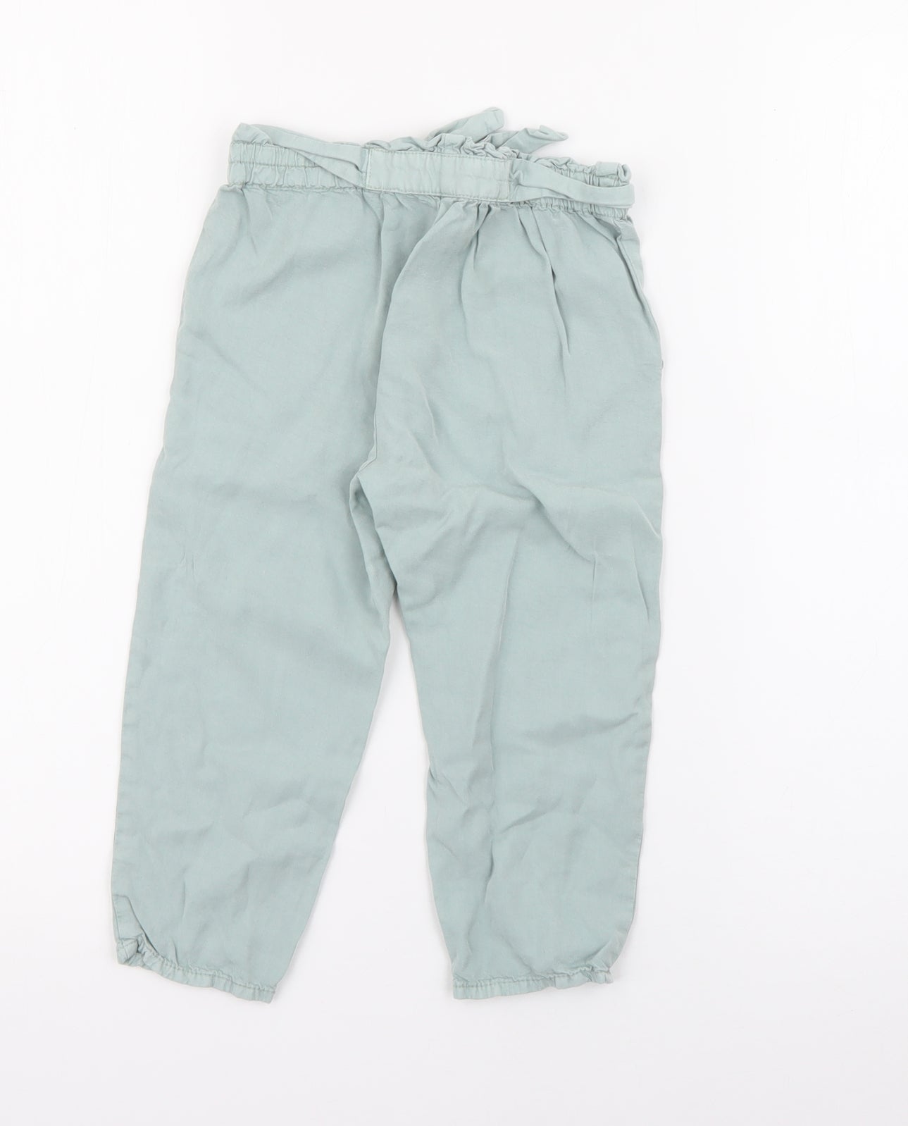 Zara Girls Green  Lyocell Jogger Trousers Size 2-3 Years  Regular