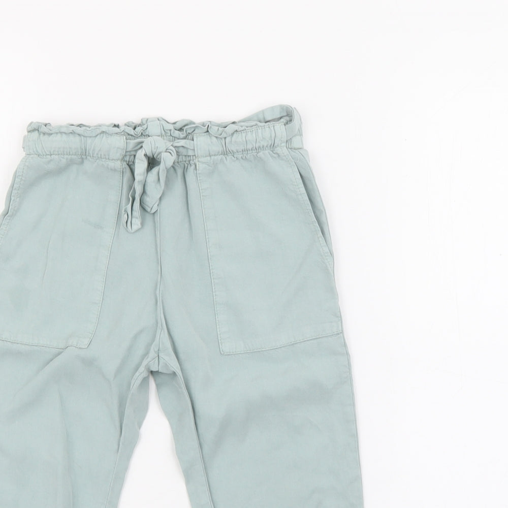 Zara Girls Green  Lyocell Jogger Trousers Size 2-3 Years  Regular