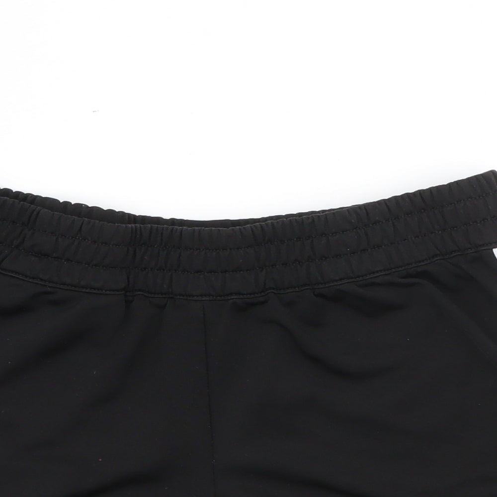 adidas Womens Black  Polyester Sweat Shorts Size 8  Regular