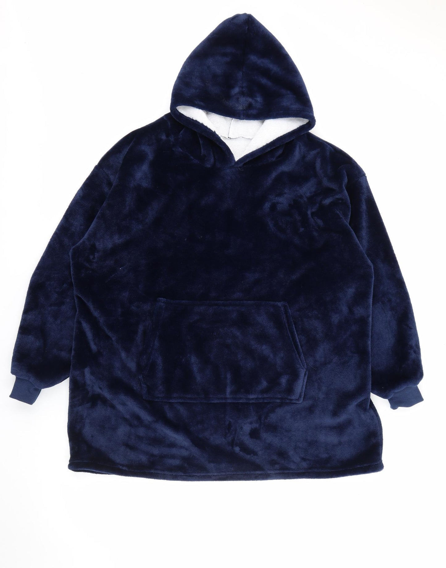 Preworn Womens Blue  Cotton Pullover Hoodie One Size