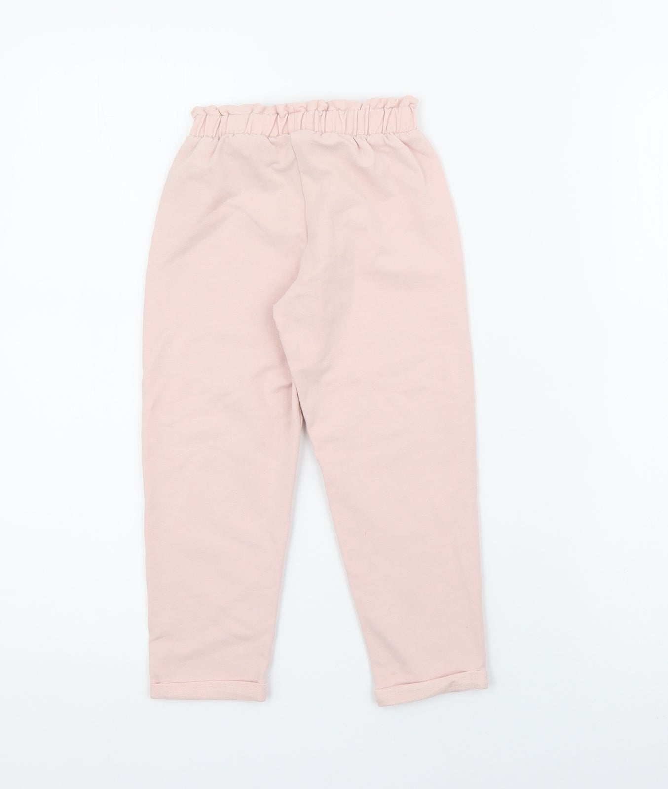 Matalan Girls Pink  Cotton Jogger Trousers Size 3-4 Years  Regular