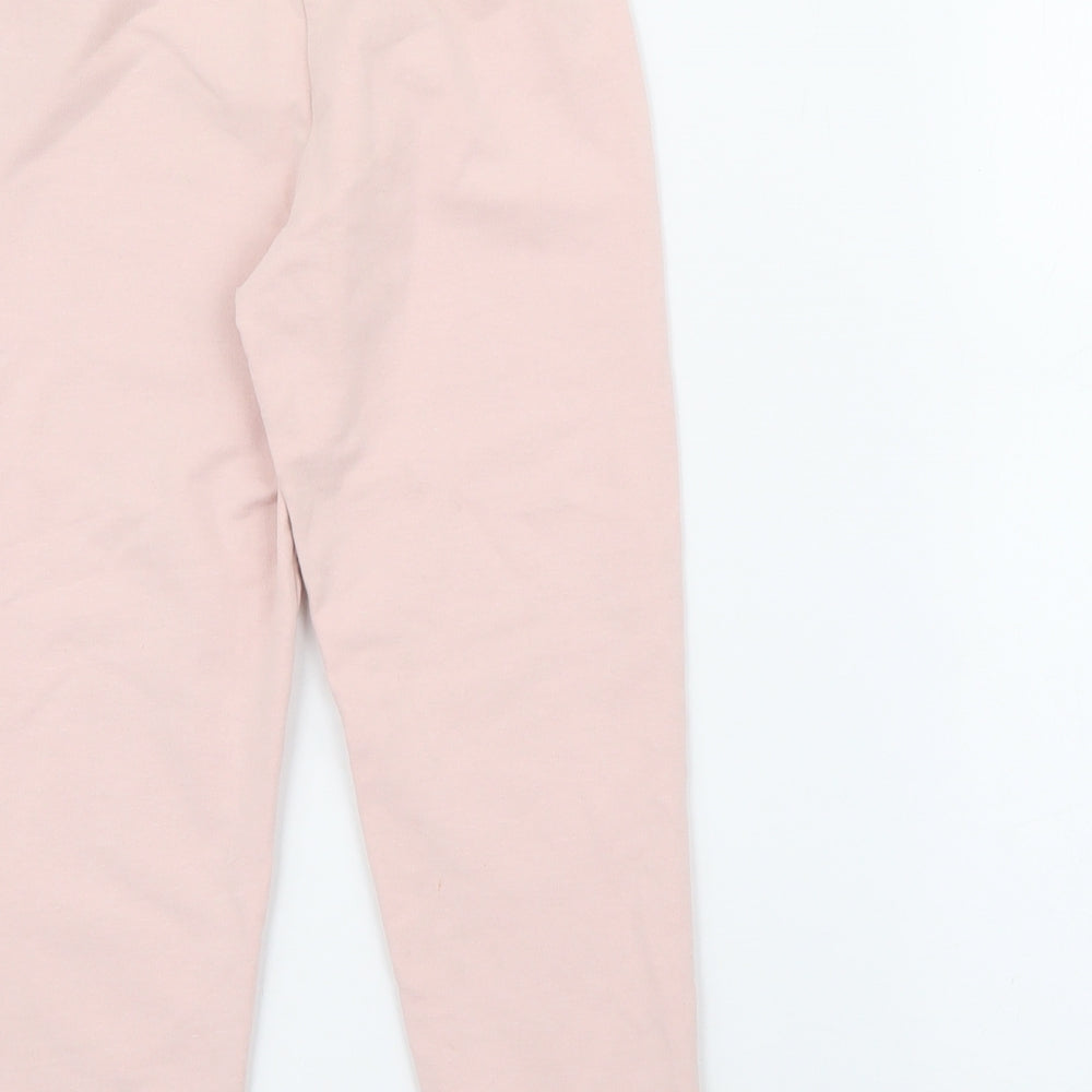 Matalan Girls Pink  Cotton Jogger Trousers Size 3-4 Years  Regular