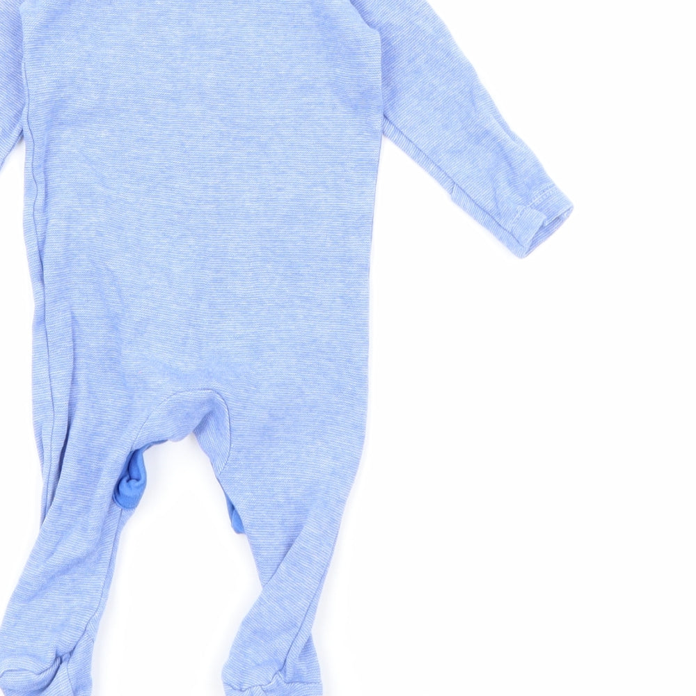Dunnes Stores Baby Beige  Cotton Babygrow One-Piece Size 0-3 Months  Snap