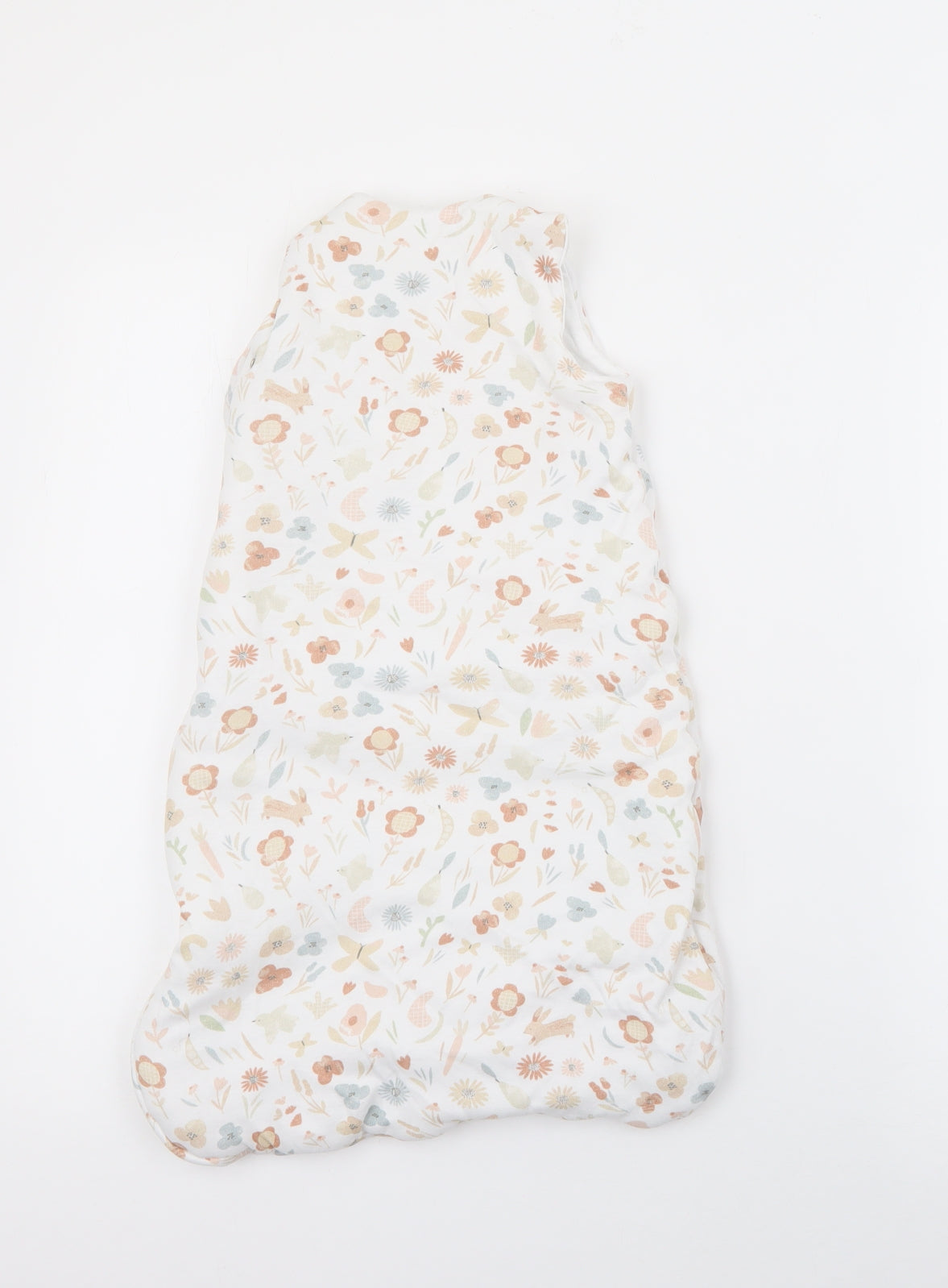 George Baby White Geometric Cotton Babygrow One-Piece Size 0-3 Months  Zip - Baby Bag