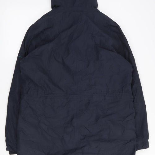 Joules Womens Blue   Rain Coat Coat Size 16  Zip