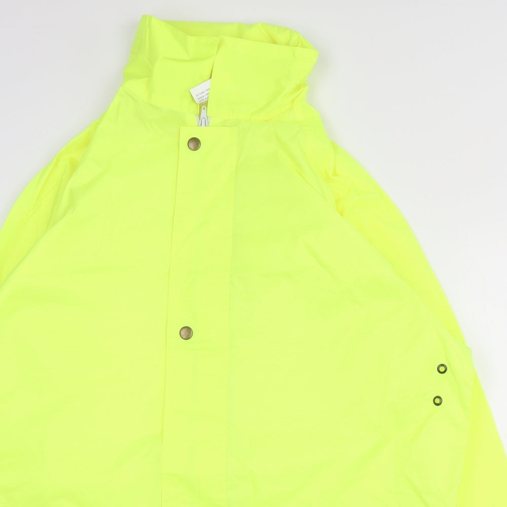 Arco  Mens Yellow   Rain Coat Coat Size M  Zip - High Visibility
