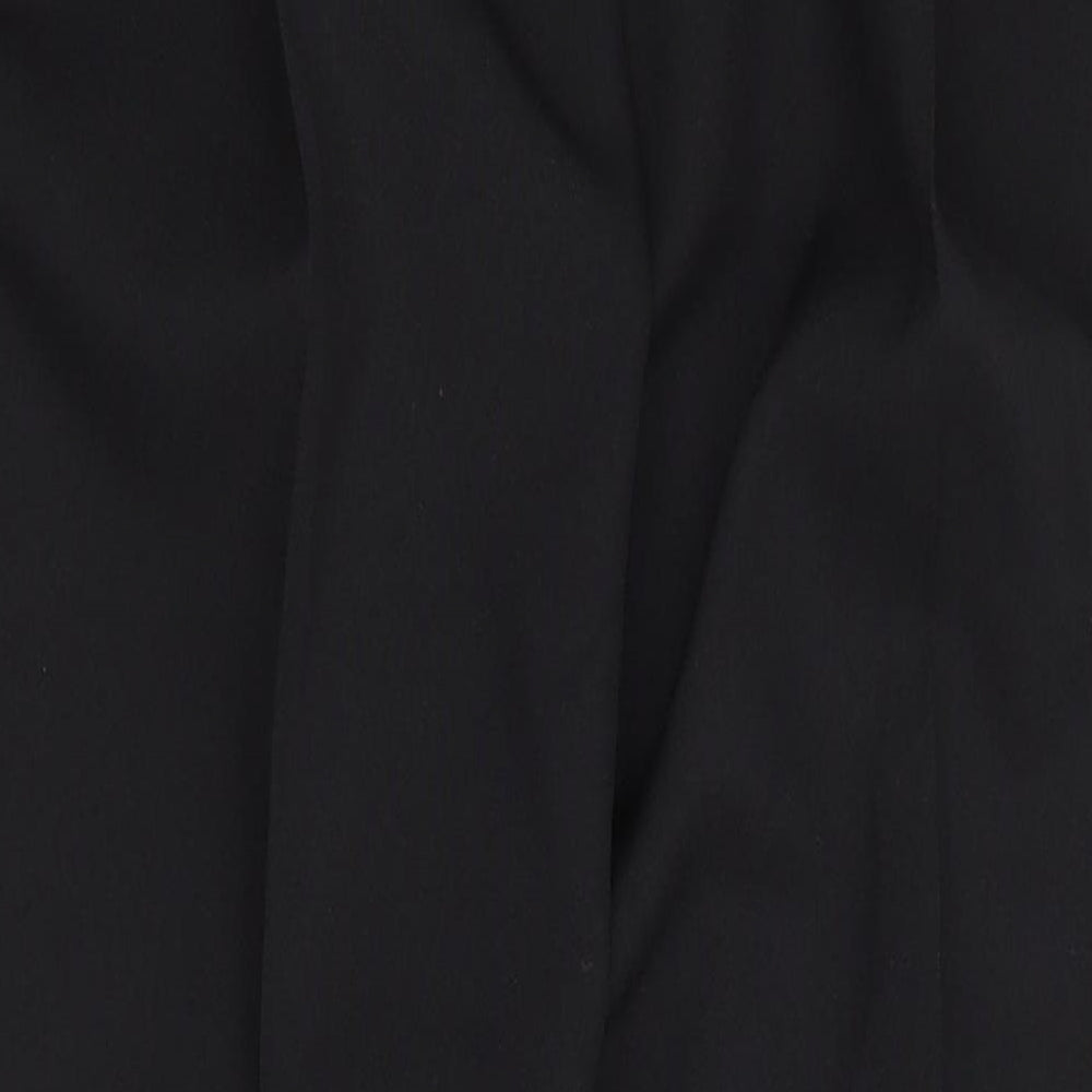 Emma Collection Womens Black  Polyester Trousers  Size 16 L25 in Regular