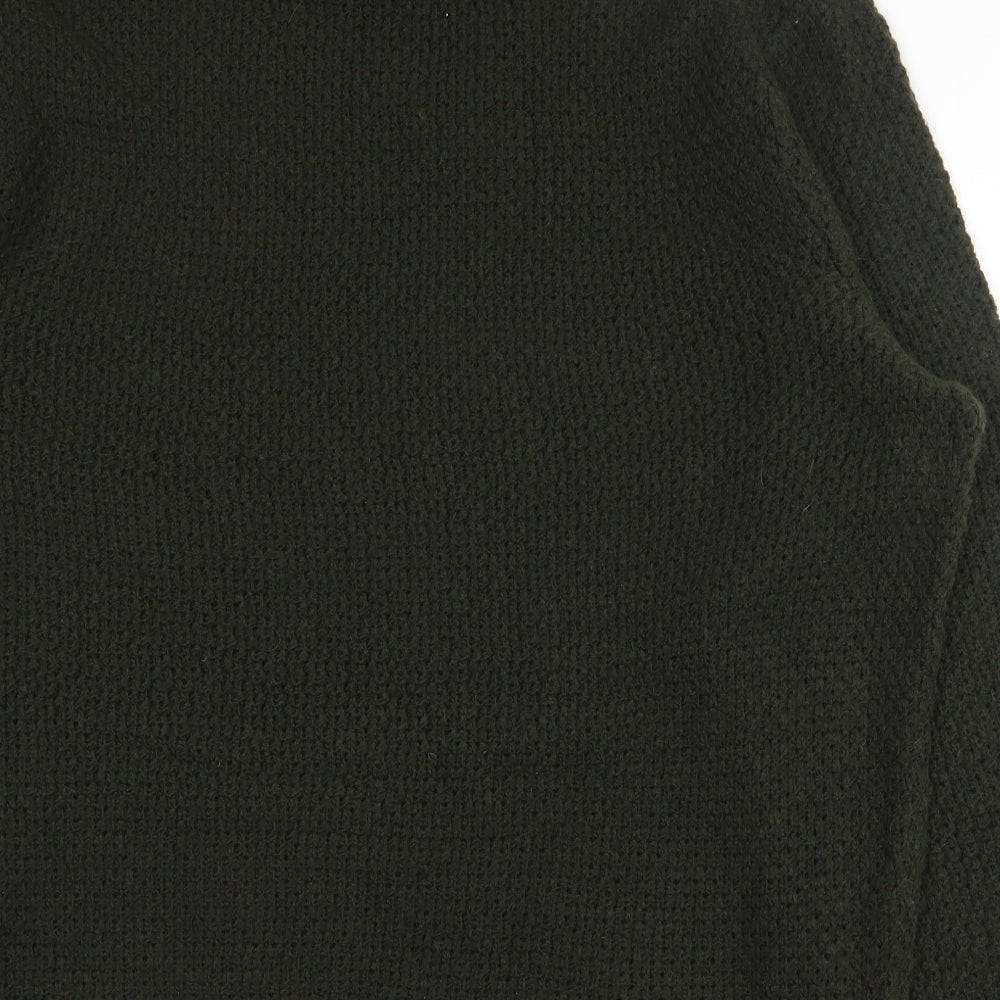 Marks and Spencer Mens Green Roll Neck  Polyester Pullover Jumper Size 2XL