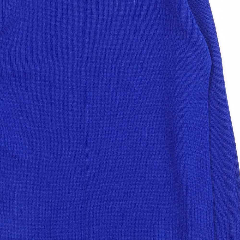Pure and Natural Womens Blue Crew Neck  Acrylic Pullover Jumper Size M   - M/L