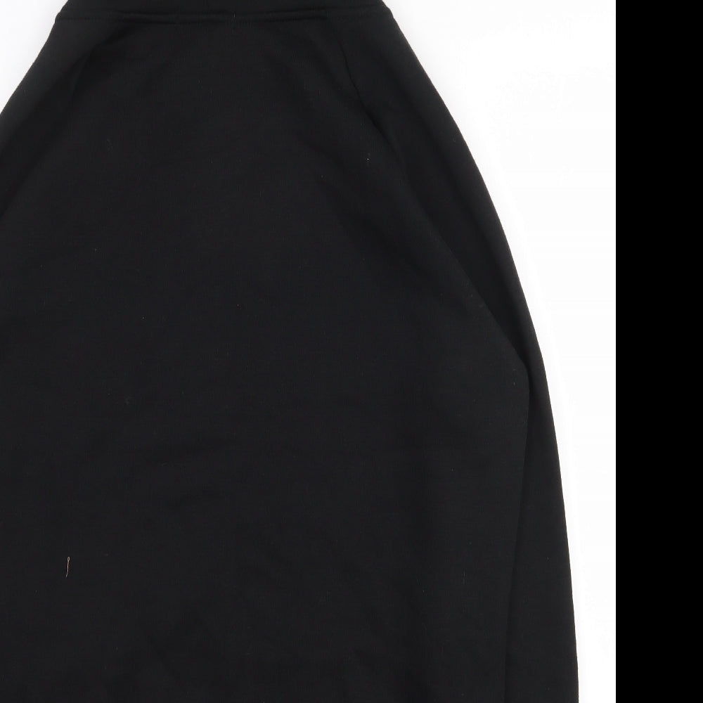 Primark Womens Black  Polyester Full Zip Hoodie Size 14  Zip - 14-16