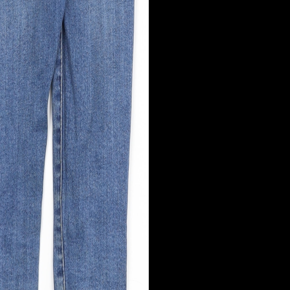 Primark Boys Blue  Cotton Skinny Jeans Size 5-6 Years  Regular Zip