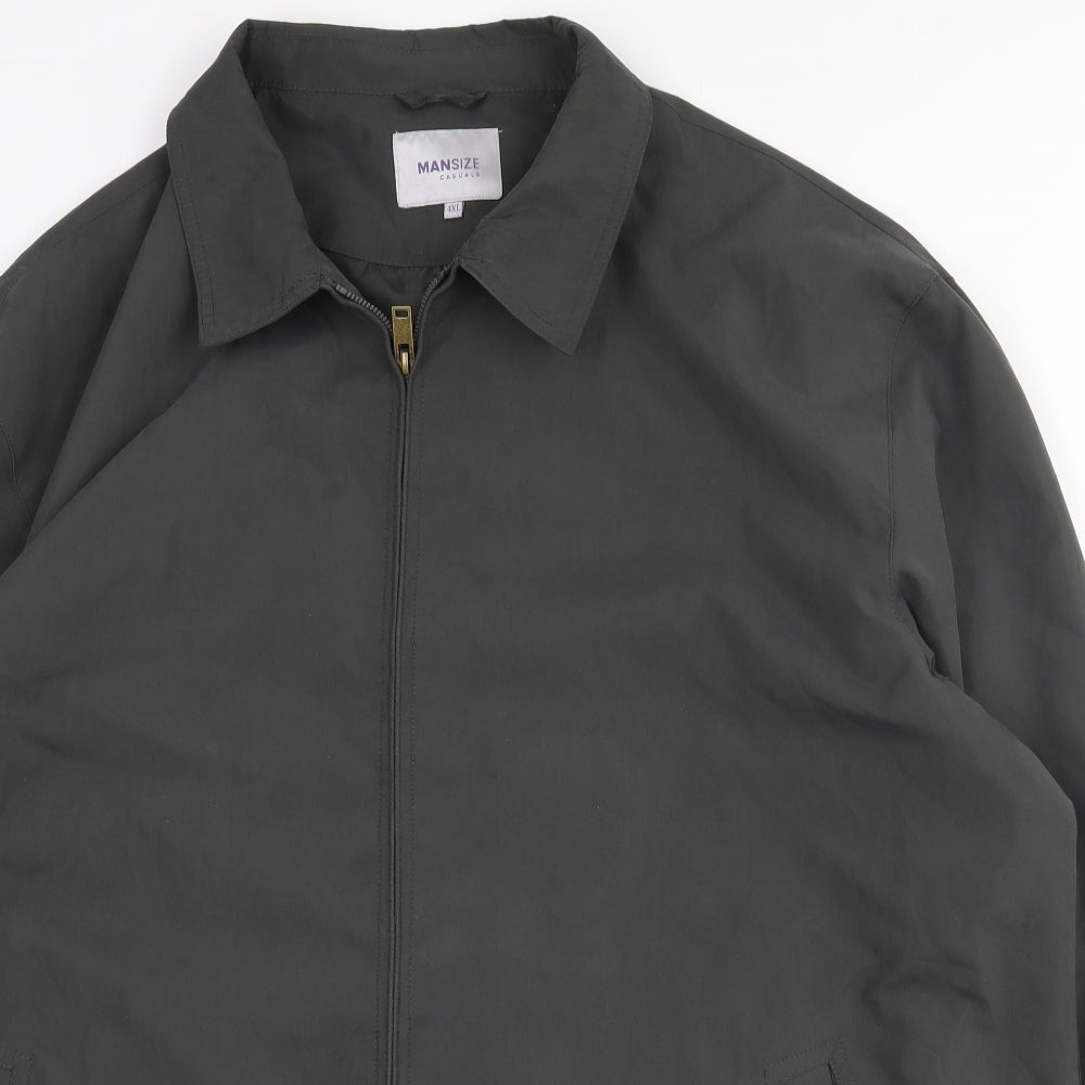Mansize Mens Green   Jacket  Size 4XL  Zip
