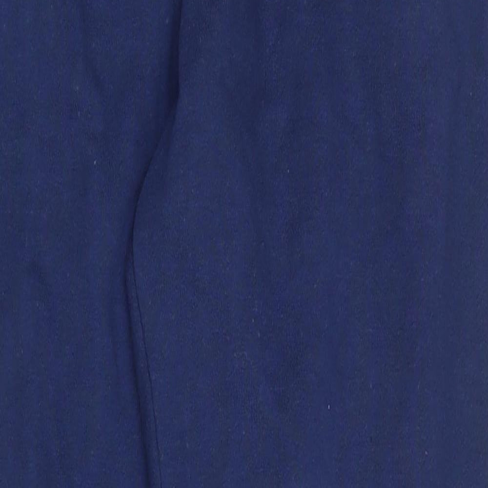 Kex Mens Blue  Polyester Jogger Trousers Size L L32 in Regular