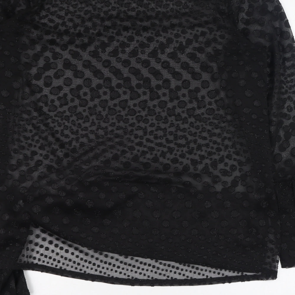 NEXT Womens Black  Polyester Basic Blouse Size 20 Round Neck