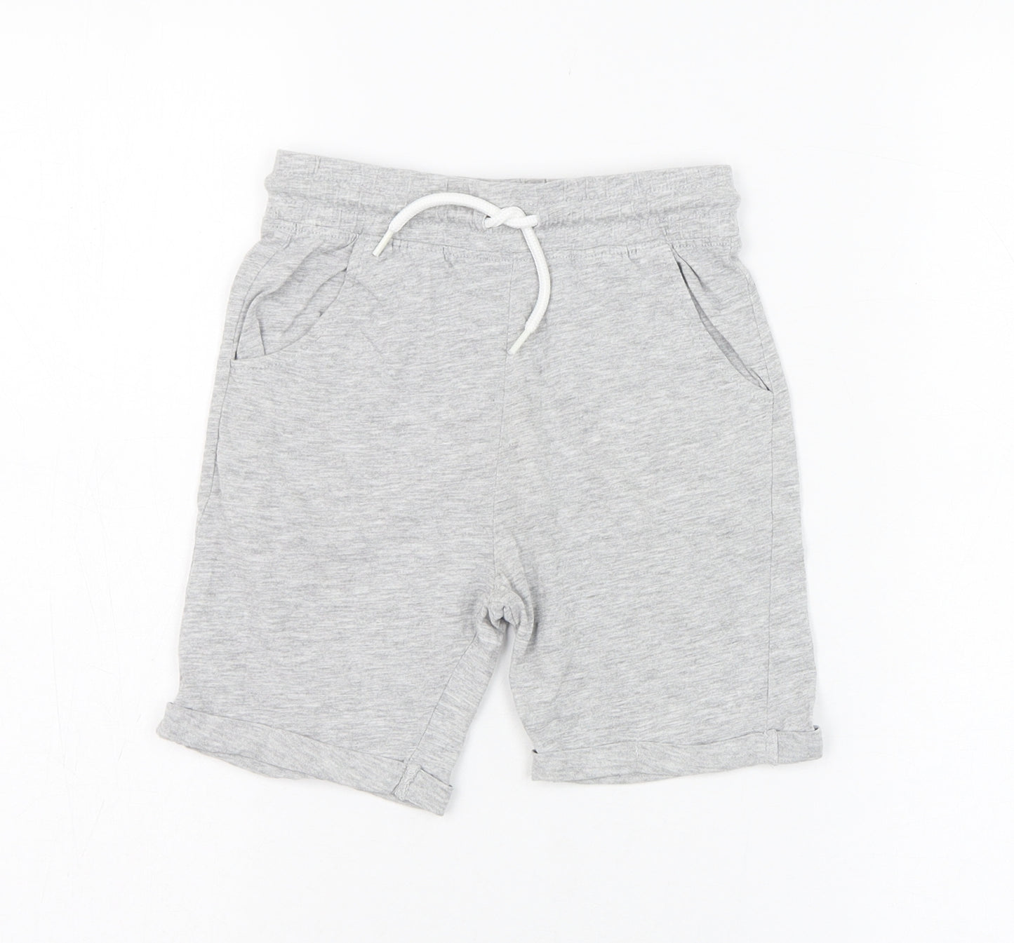 TU Boys Green  Cotton Sweat Shorts Size 4-5 Years  Regular