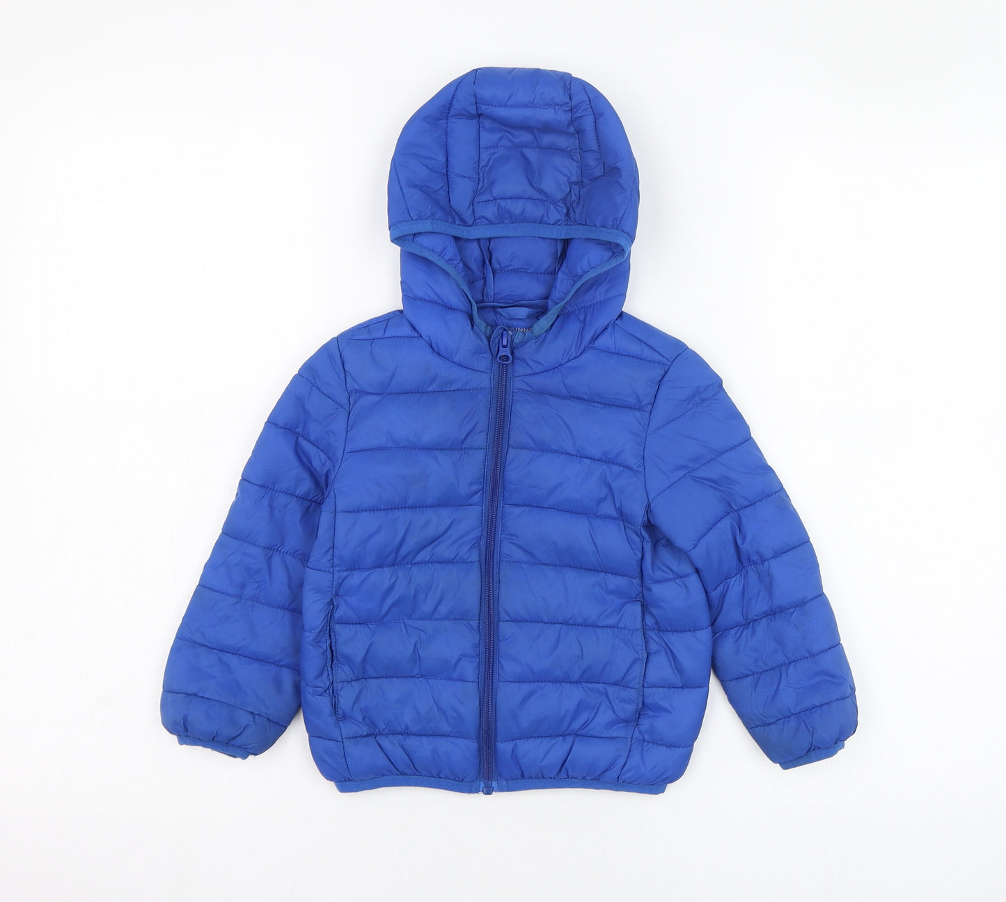Dunnes Stores Boys Blue   Puffer Jacket Coat Size 2-3 Years  Zip