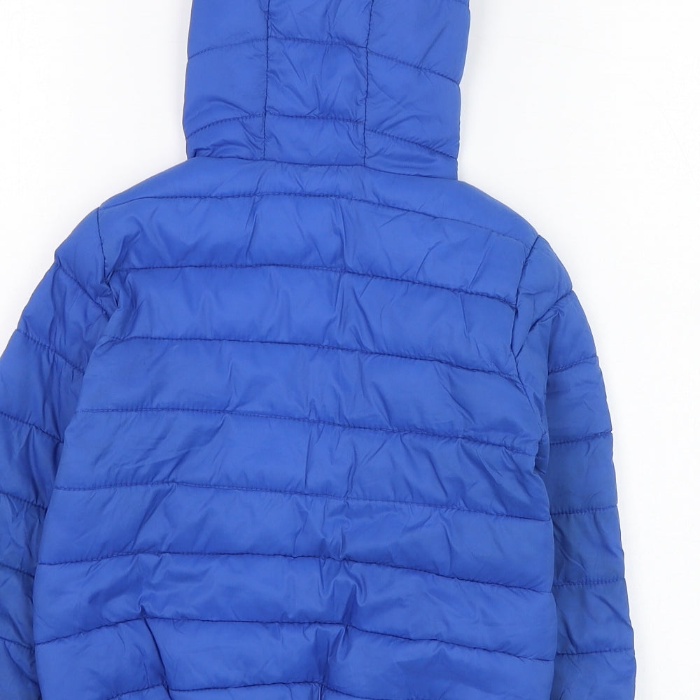 Dunnes Stores Boys Blue   Puffer Jacket Coat Size 2-3 Years  Zip
