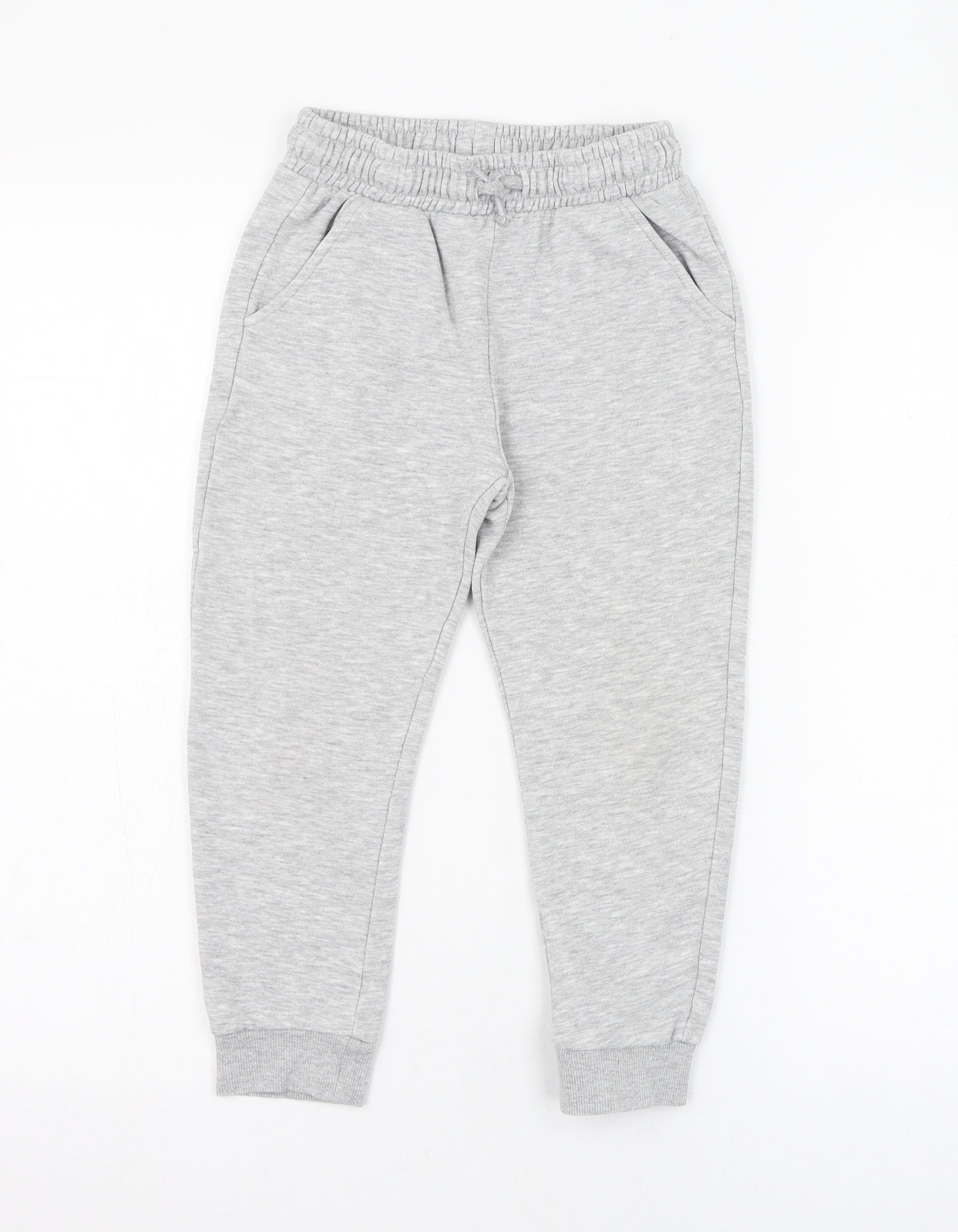 F&F Boys Grey  Cotton Jogger Trousers Size 6-7 Years  Regular Pullover