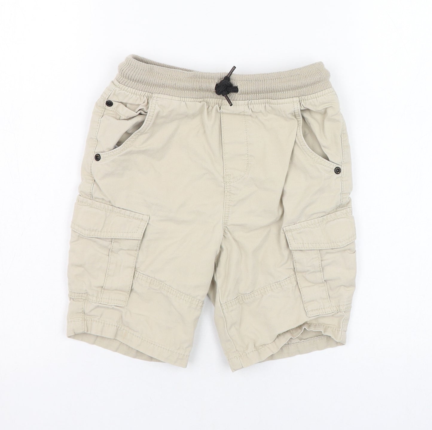 TU Boys Beige  Cotton Cargo Shorts Size 8 Years  Regular