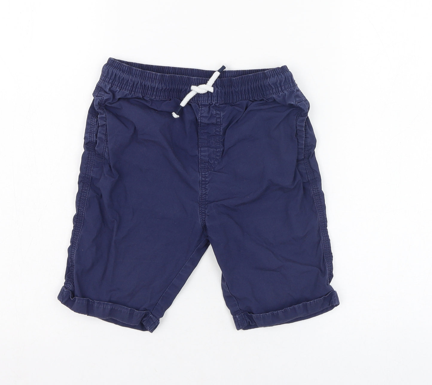 TU Boys Blue  Cotton Bermuda Shorts Size 8 Years  Regular