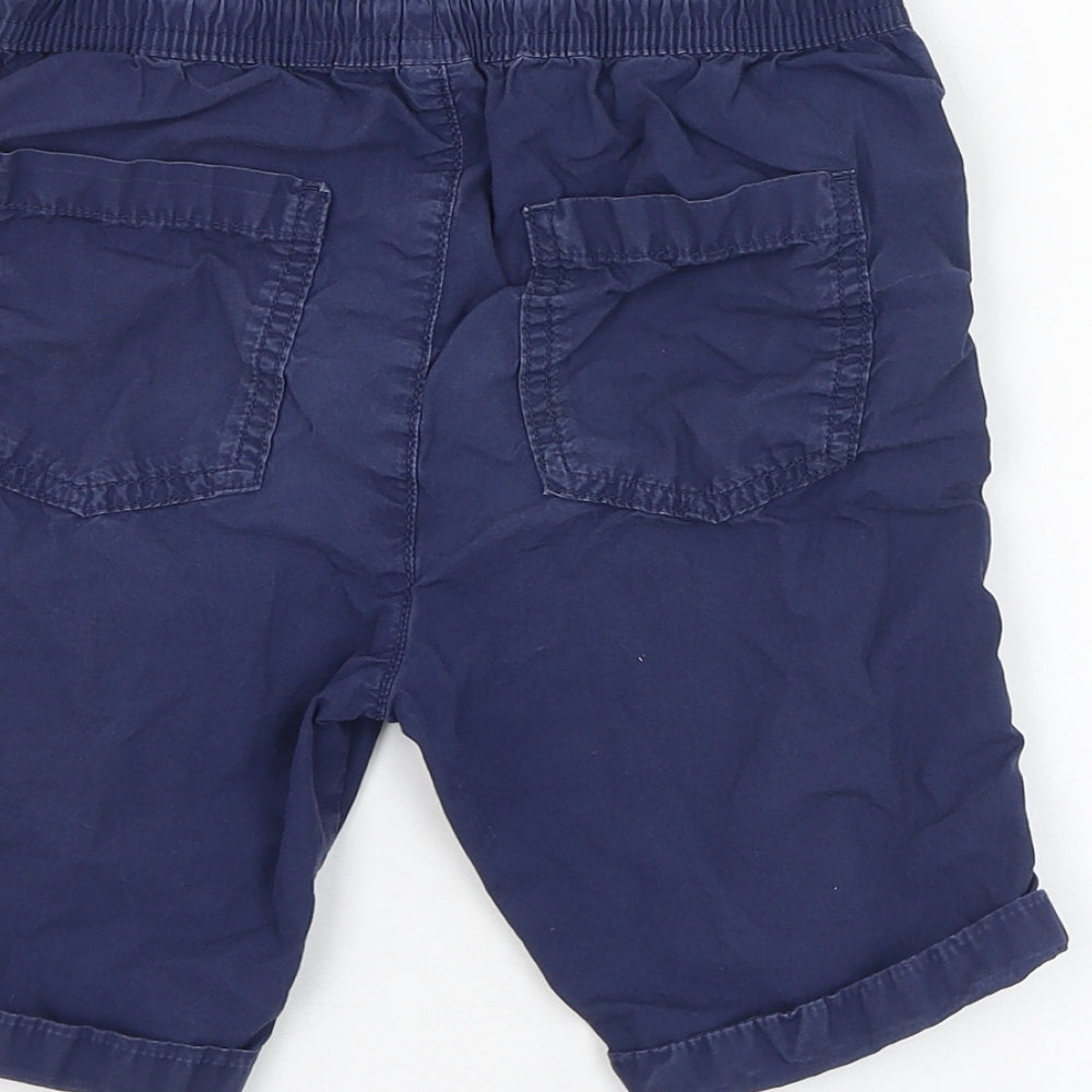 TU Boys Blue  Cotton Bermuda Shorts Size 8 Years  Regular