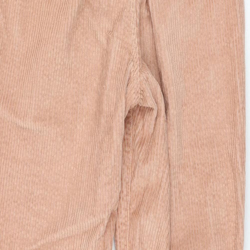 River Island Womens Pink  Cotton Trousers  Size 6 L24 in Regular Zip