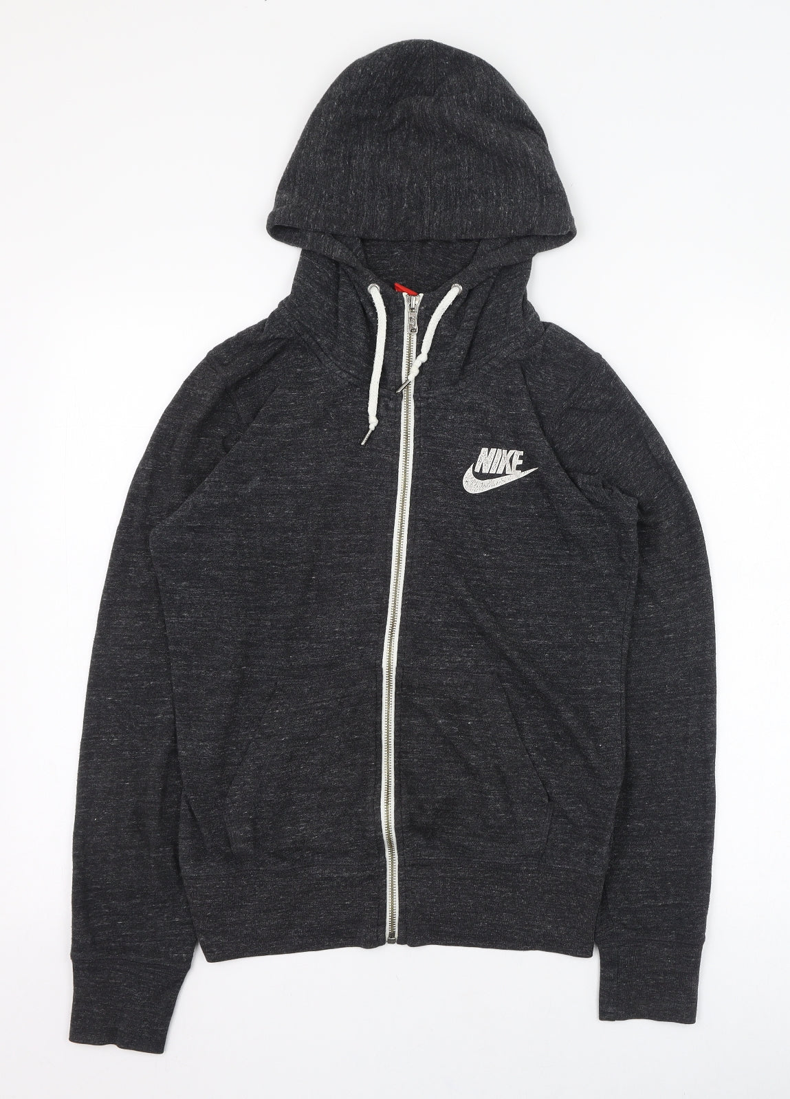 Nike Mens Grey  Cotton Full Zip Hoodie Size M