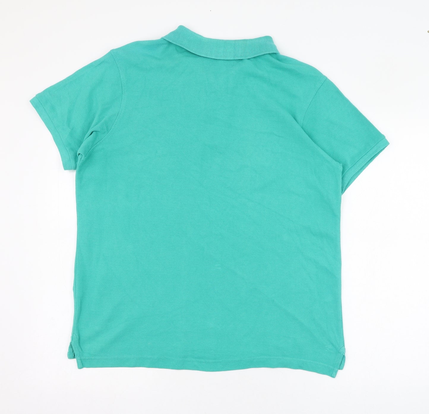 Industrialize Mens Green  Cotton  Polo Size M Collared Button