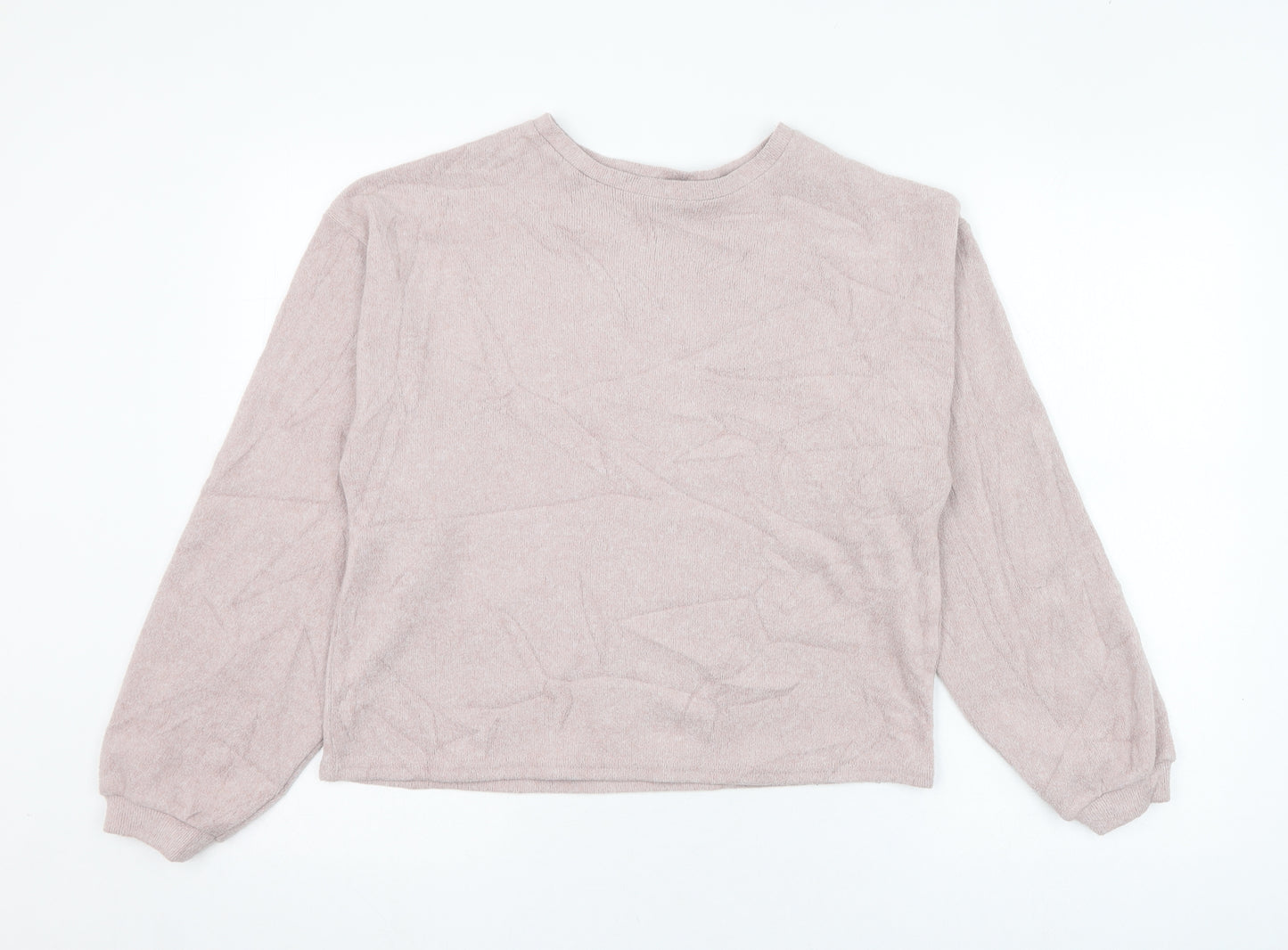 New Look Womens Pink  Polyester Pullover Sweatshirt Size S  Pullover