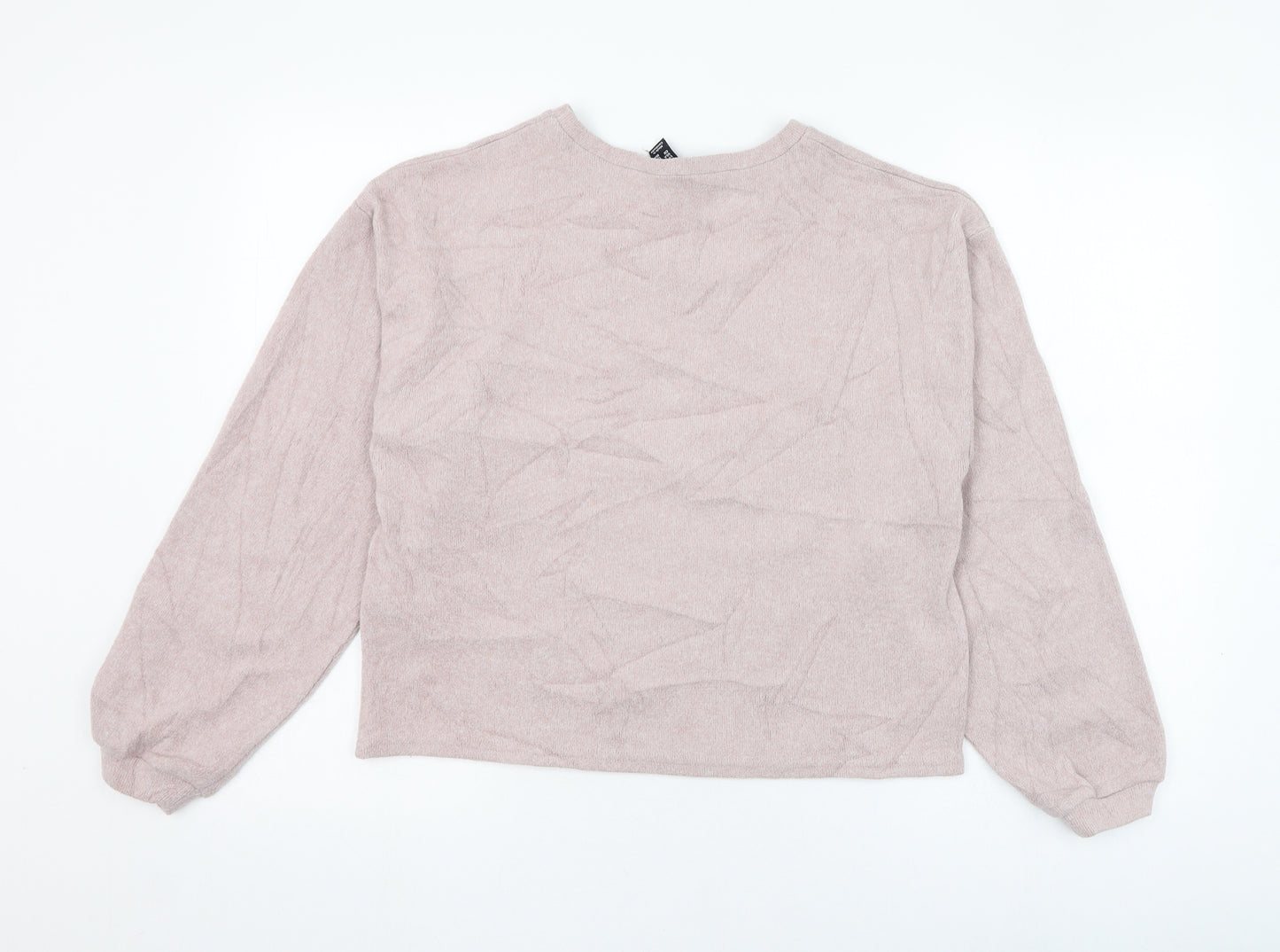 New Look Womens Pink  Polyester Pullover Sweatshirt Size S  Pullover