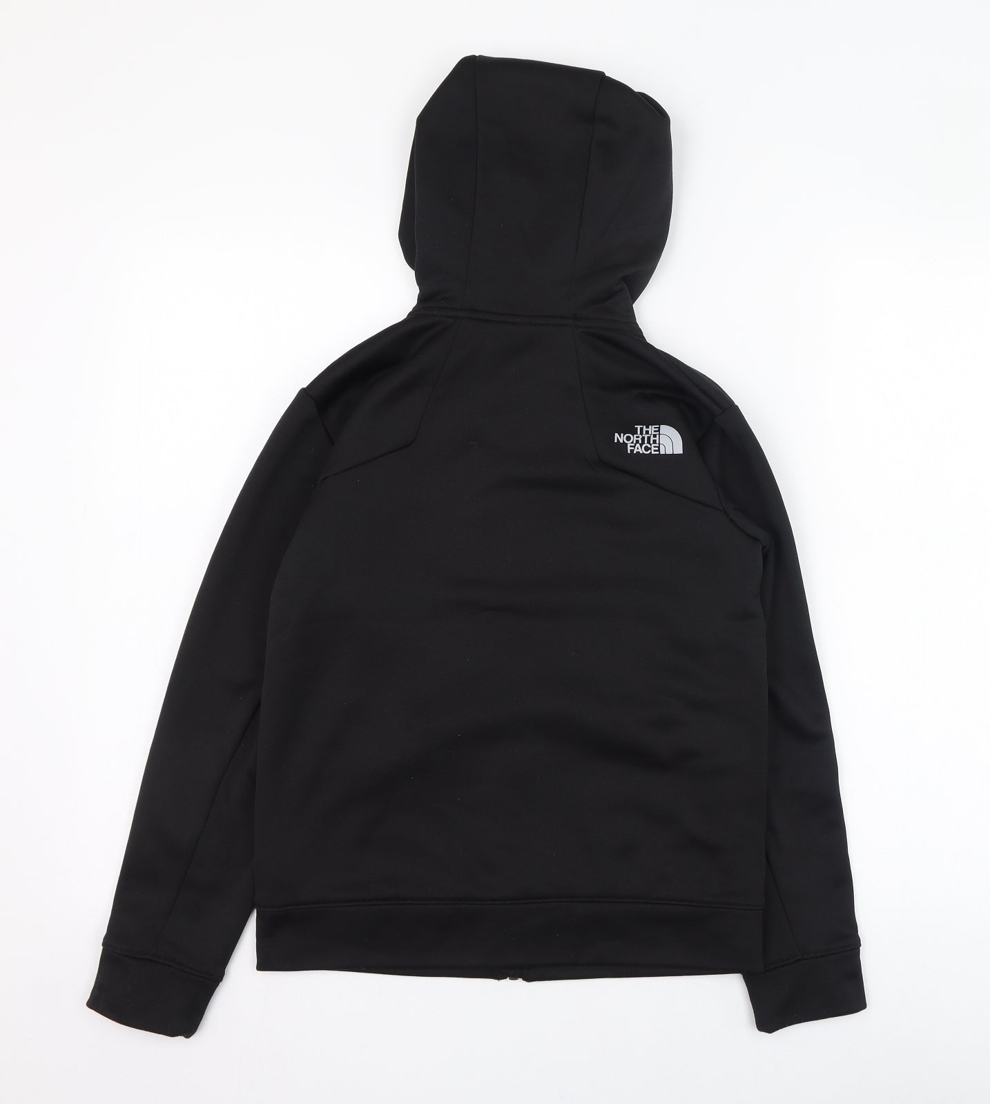 The North Face Boys Black  Polyester Full Zip Hoodie Size M  Zip