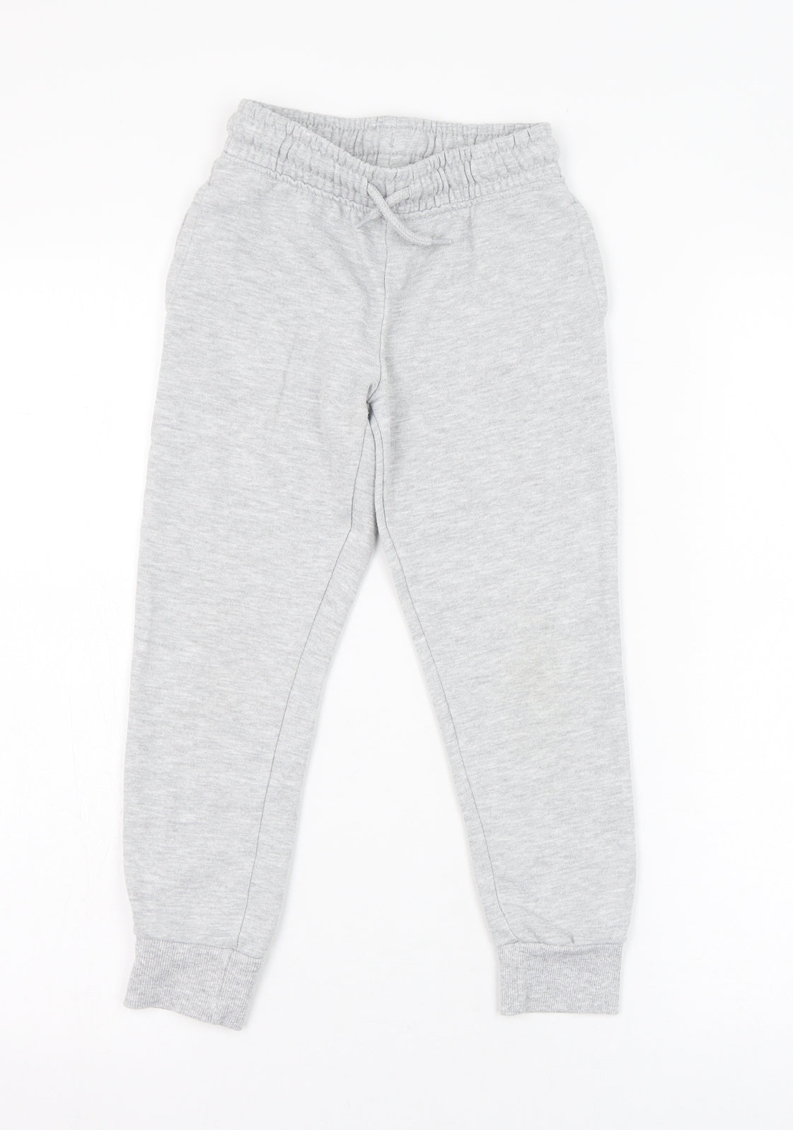 Dunnes Stores Boys Grey  Cotton Jogger Trousers Size 6 Years  Regular Pullover
