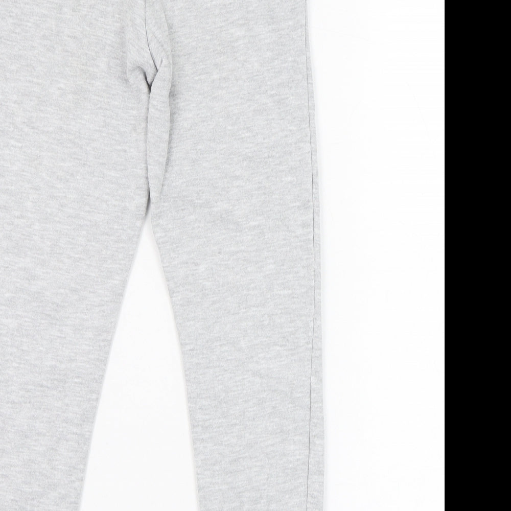 Dunnes Stores Boys Grey  Cotton Jogger Trousers Size 6 Years  Regular Pullover