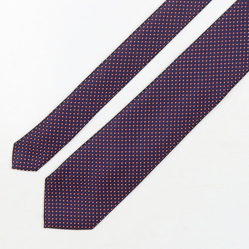 Marks and Spencer Mens Multicoloured Plaids & Checks Polyester Pointed Tie One Size