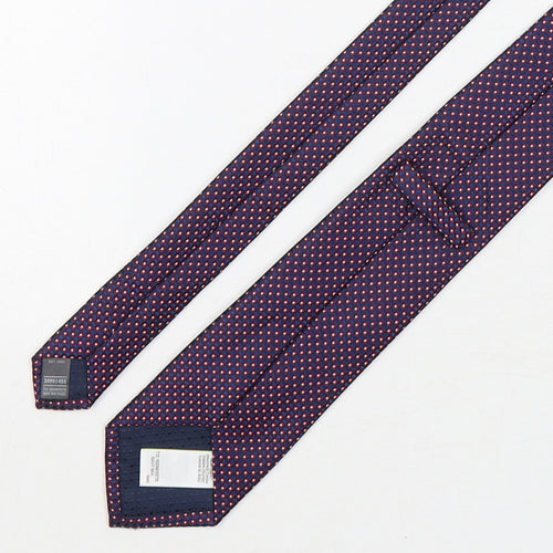 Marks and Spencer Mens Multicoloured Plaids & Checks Polyester Pointed Tie One Size