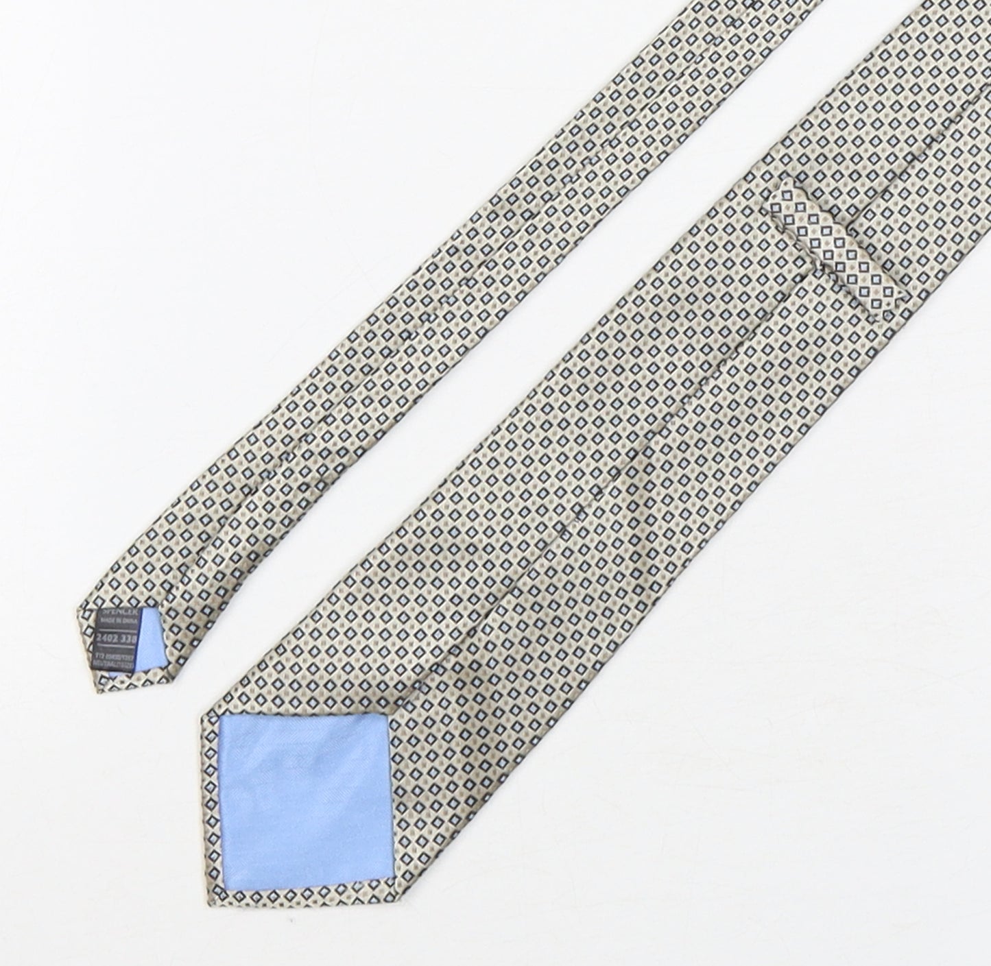 Marks and Spencer Mens Multicoloured Geometric Polyester Pointed Tie One Size