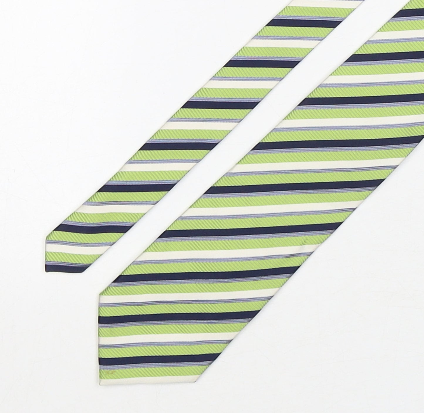 Royal Class Mens Multicoloured Striped Silk Pointed Tie One Size