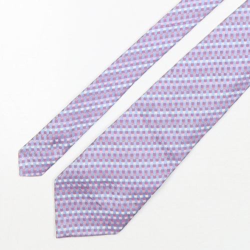Linea Mens Multicoloured Plaids & Checks Silk Pointed Tie One Size