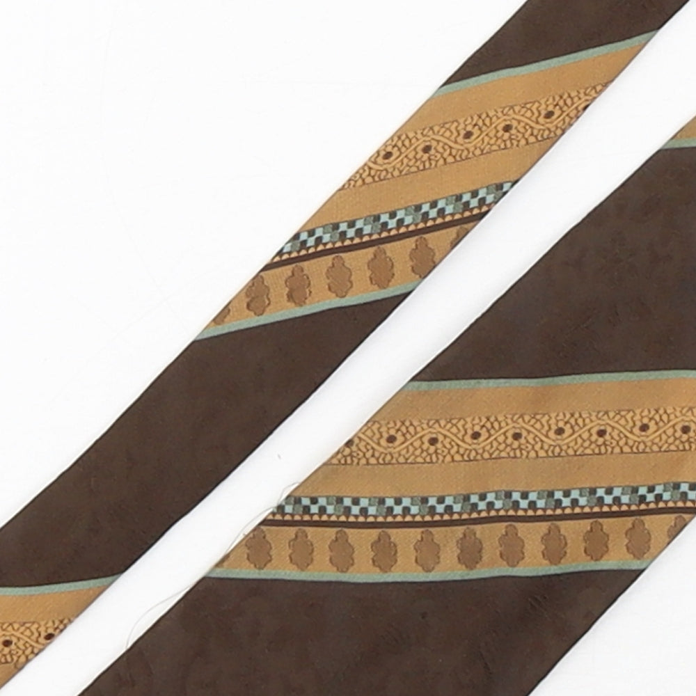 Michelsons Mens Brown Paisley Polyester Pointed Tie One Size