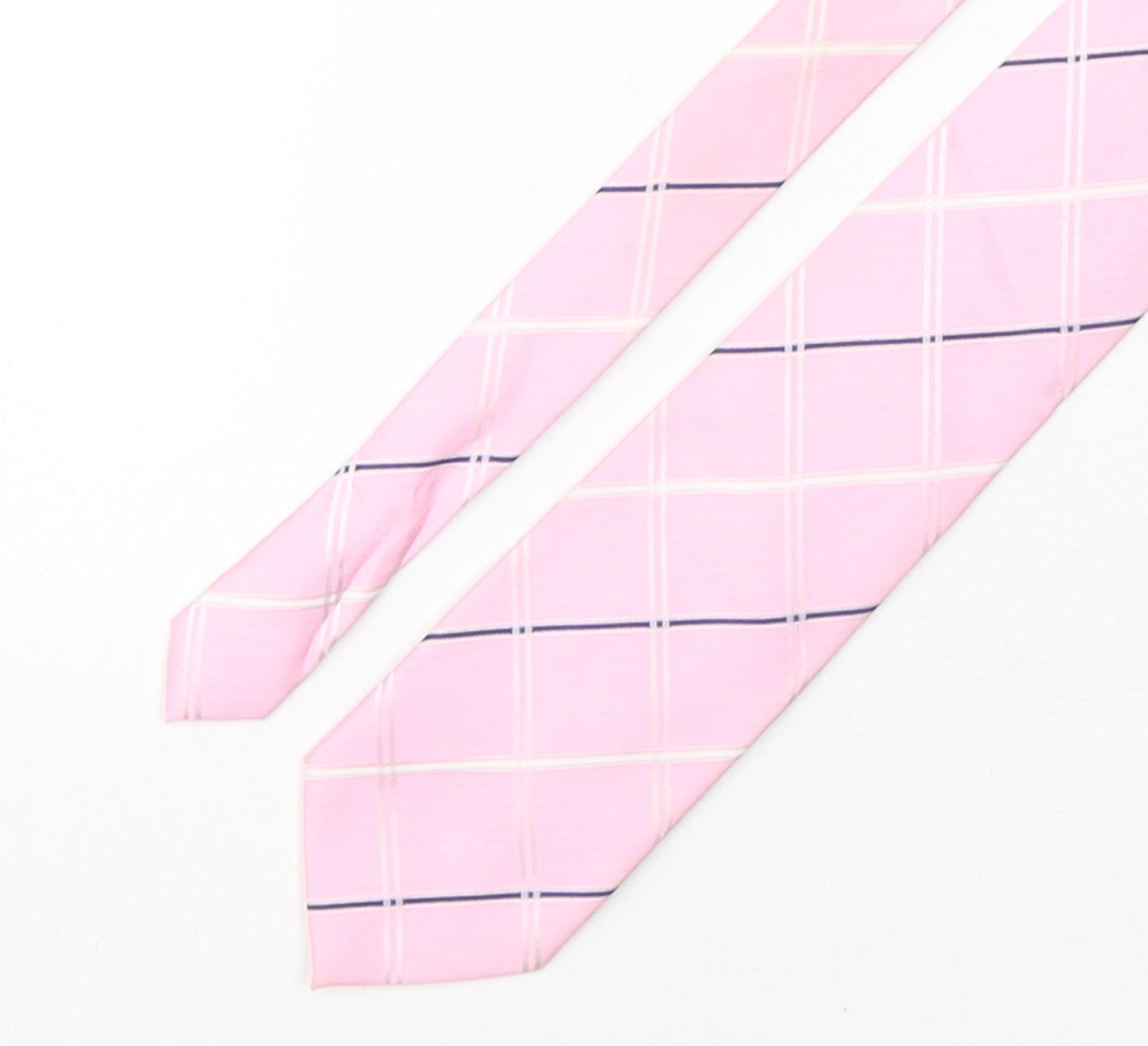 Dehavilland Mens Multicoloured Plaids & Checks Polyester Pointed Tie One Size