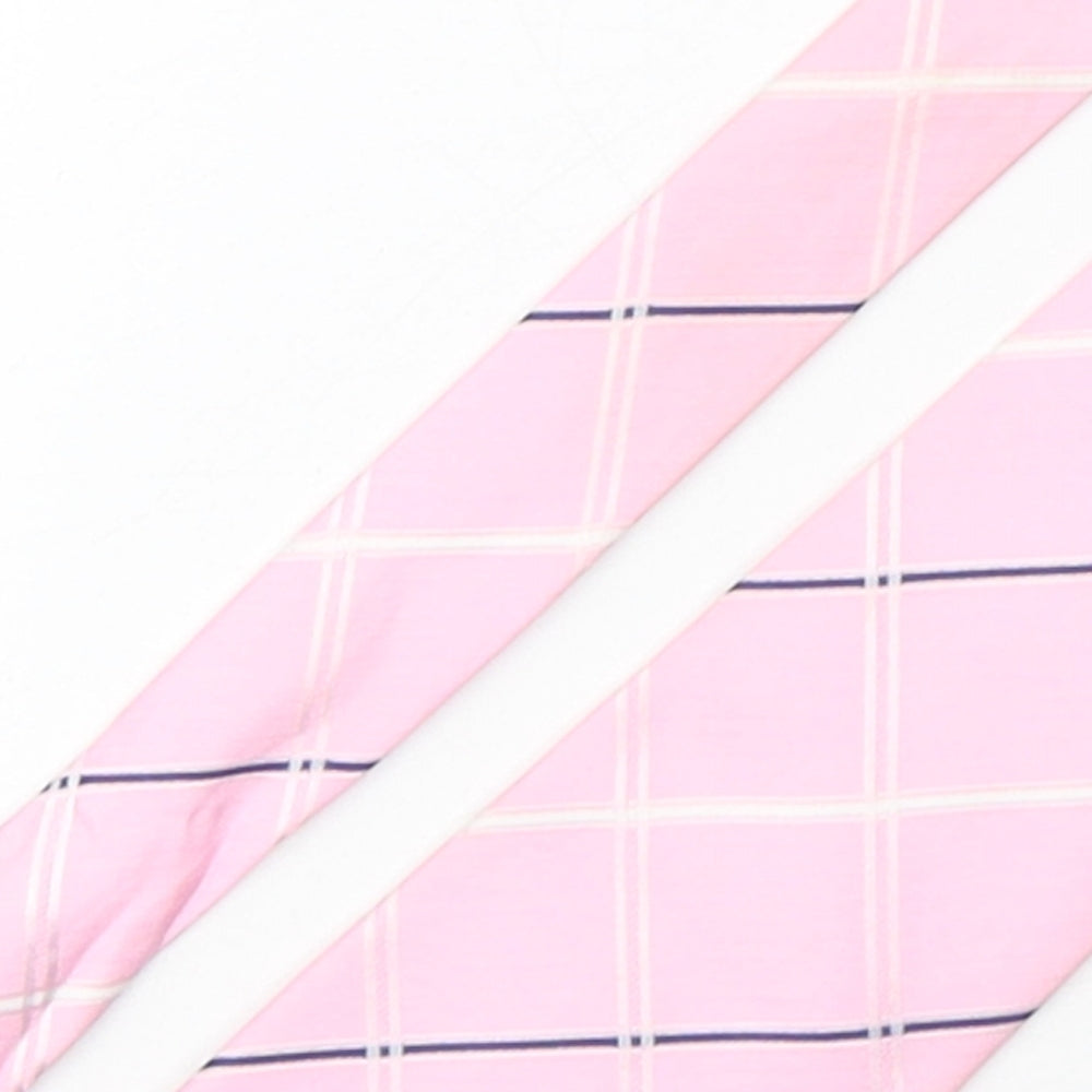 Dehavilland Mens Multicoloured Plaids & Checks Polyester Pointed Tie One Size