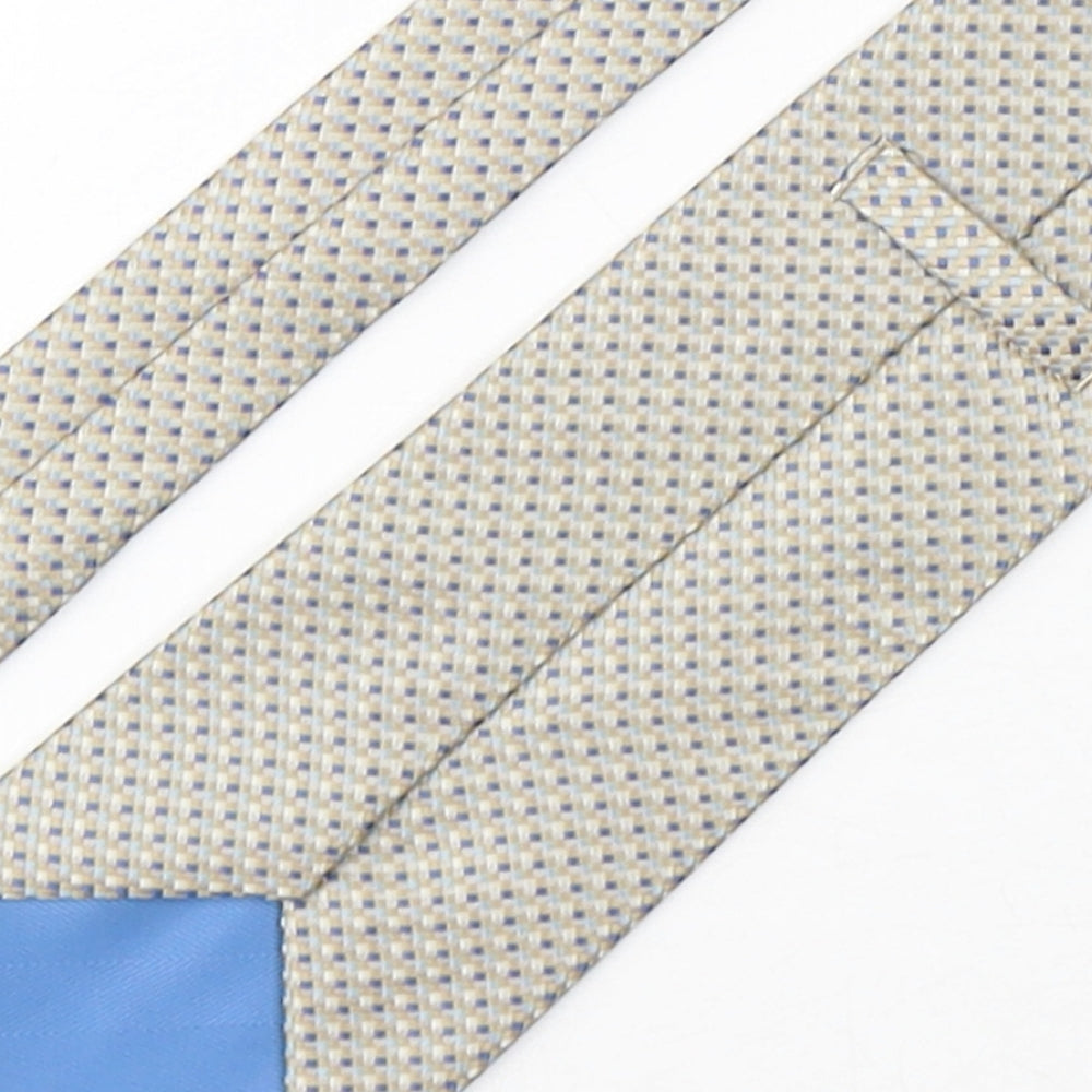 Marks and Spencer Mens Multicoloured Plaids & Checks Polyester Pointed Tie One Size