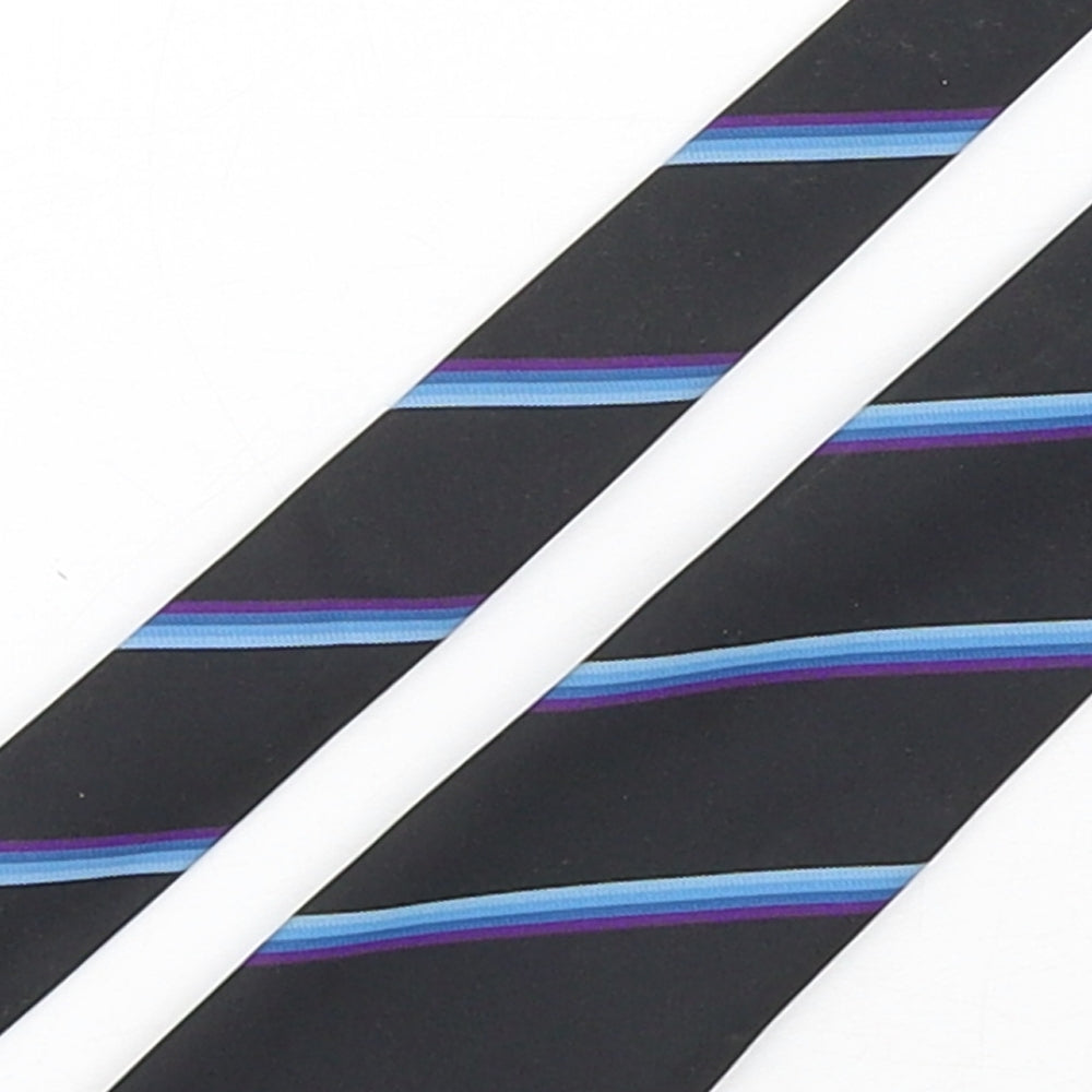 Triad Mens Multicoloured Striped Polyester Pointed Tie One Size