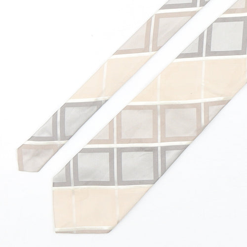 NEXT Mens Multicoloured Plaids & Checks Silk Pointed Tie One Size