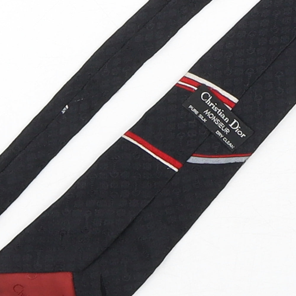 Christian Dior Mens Multicoloured Floral Silk Pointed Tie One Size